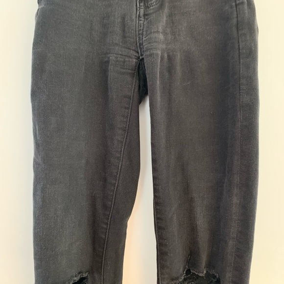 000 skinny jeans knee rips american eagle - Picture 5 of 10